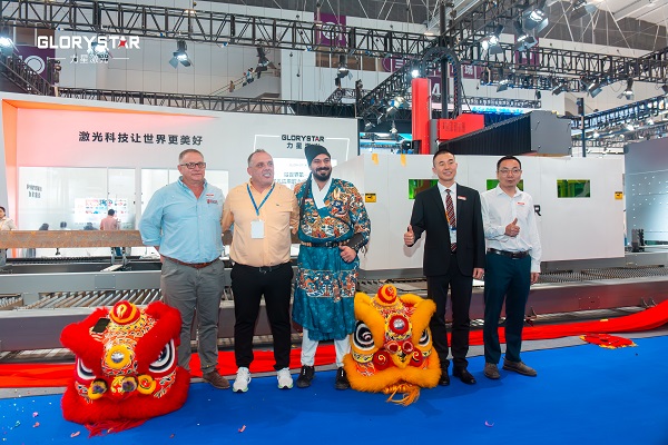 NS-12020H 型鋼激光二次加工自動化線首發(fā)成功，火爆熱銷！