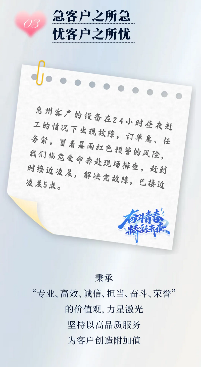 力星激光服務怎么樣？力星用五星售后服務貼心為您解憂！