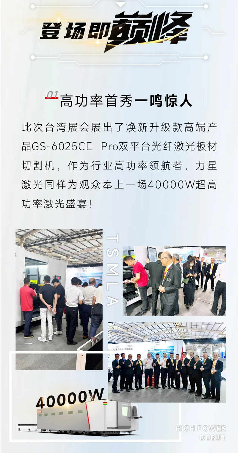 跨越海峽亮相臺灣展，力星激光高功率實力“搶鏡”！