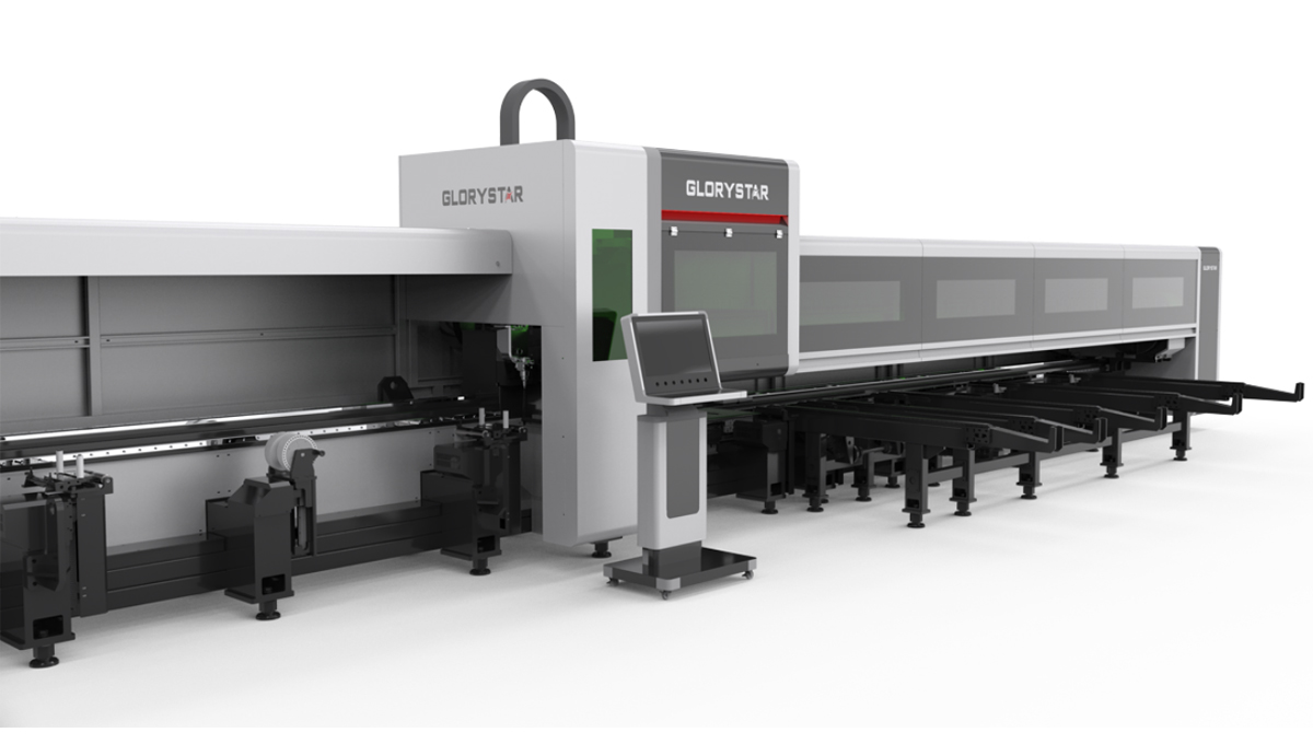 力星激光NS-HG SERIES三卡盤光纖激光管材切割機——實現零尾料切割的材料成本節省利器！