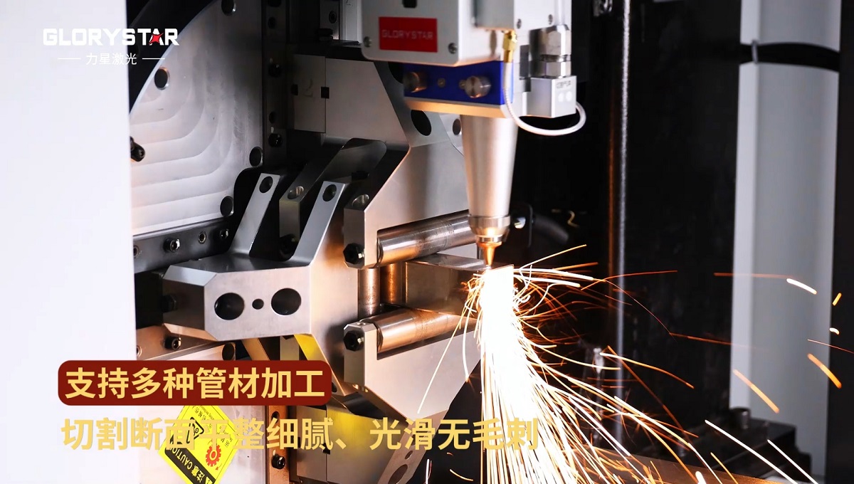 1000W-6000W雙卡盤激光切管機，高效智能管材加工